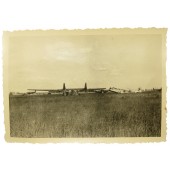 Duits vliegveld in Cholm met Ju -52